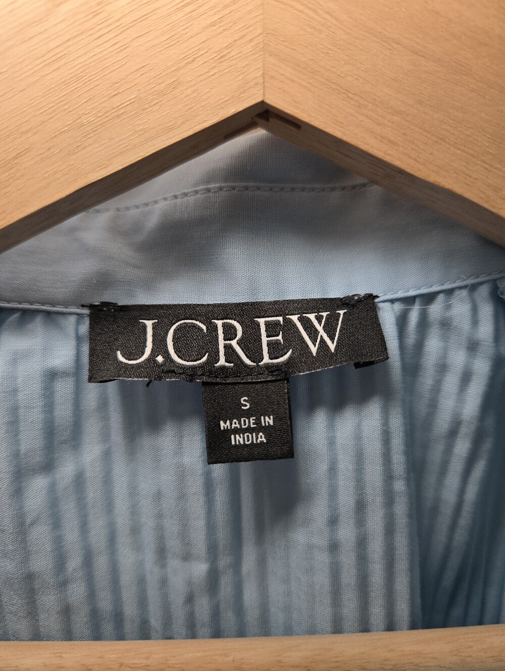 J. Crew Women's Pleated Eyelet-Trim Shirt Cotton Poplin Size S Preppy Oversized - Picture 4 of 9